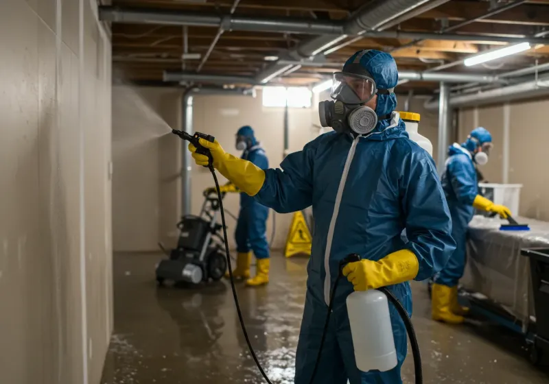 Basement Sanitization and Antimicrobial Treatment process in North Las Vegas, NV