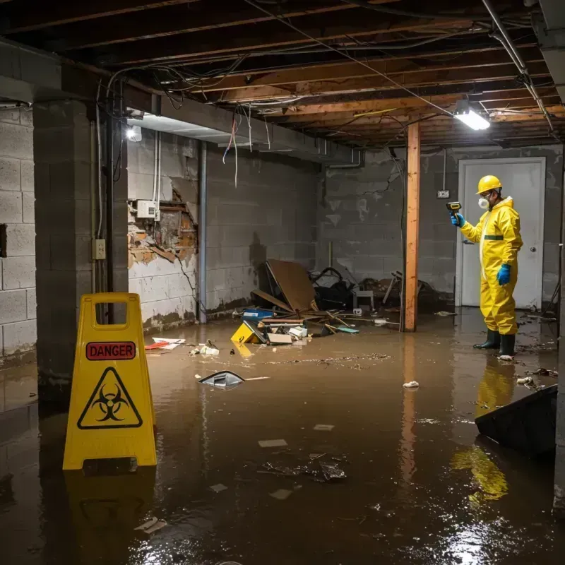 Flooded Basement Electrical Hazard in North Las Vegas, NV Property